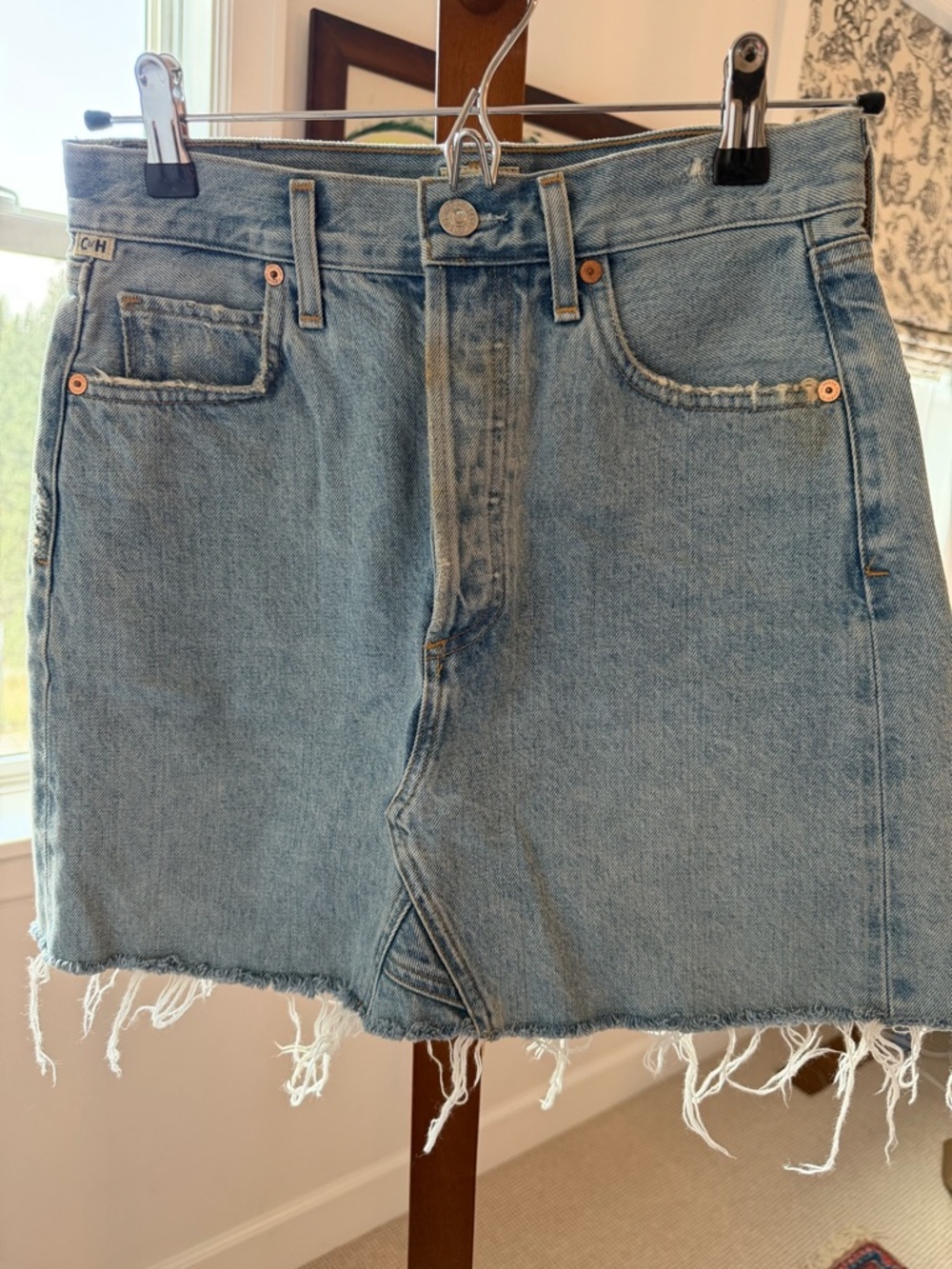 Citizens of Humanity Light Blue Denim Skirt